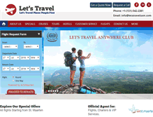 Tablet Screenshot of lets-travel.com